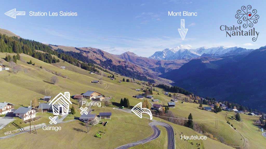 Accès au Chalet Nantailly à Hauteluce