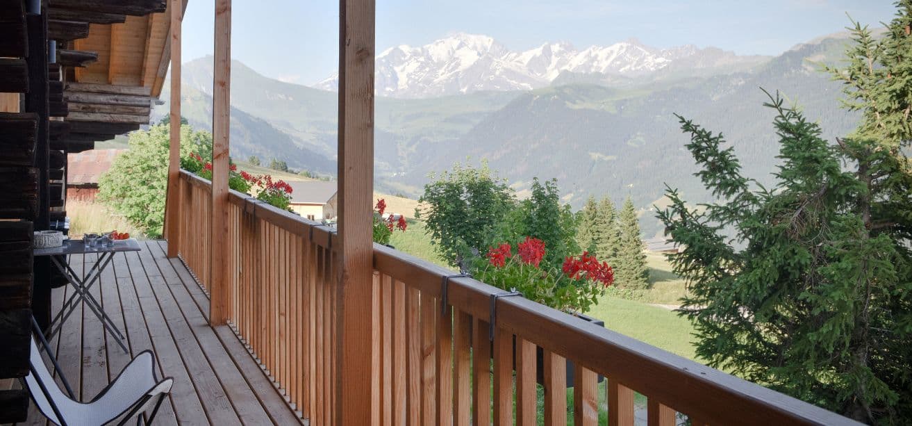 Gîte écologique avec vue sur le Mont Blanc