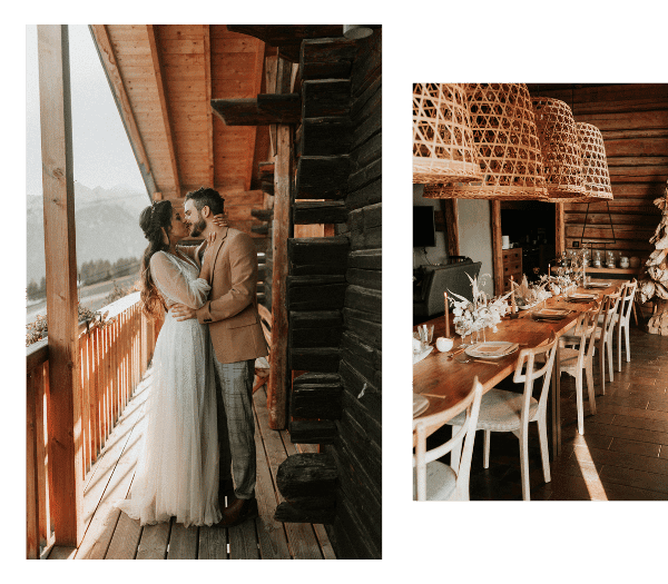 Mariage intimiste à la montagne en Savoie au Chalet Nantailly dans le Beaufortain