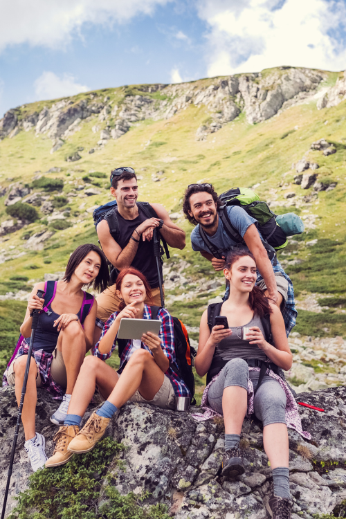 Team Building en Savoie Photo d'un team building dans la montagne